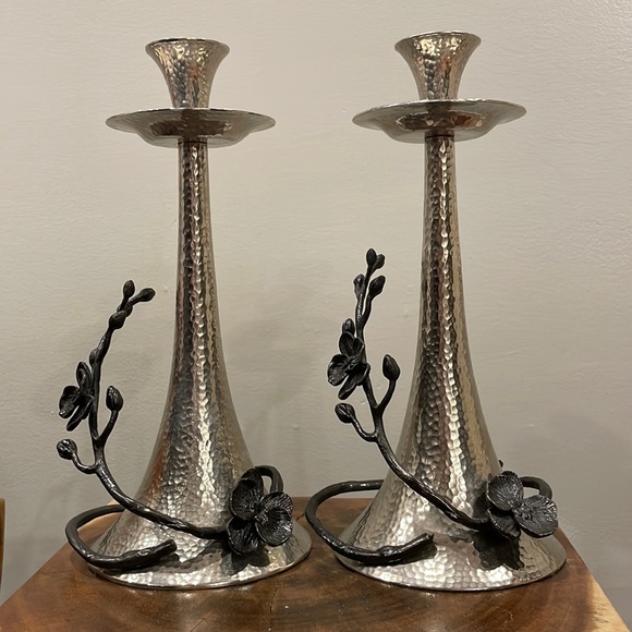 Michael Aram Black Orchid Taper Candleholders